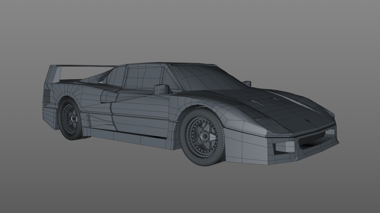 F40 Wireframe